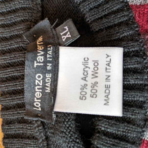 Vintage 90a Lorenzo Tavernari Men's XL sweater like new - Picture 3 of 4